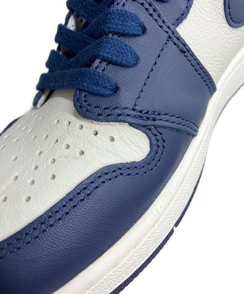 NIKE（ナイキ）NIKE (ナイキ) Air jordan 1 retro high og / ハイカットスニーカー ホワイト×ブルー サイズ:27.5の古着・服飾アイテム