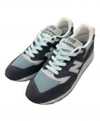 NEW BALANCE×KITHニューバランス×キス）の古着「998 "Steel Blue" / ローカットスニーカー」｜ブルー×ネイビー