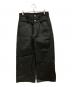 Asapmode（エイサップモード）の古着「Waxed Stacked Pants」｜ブラック