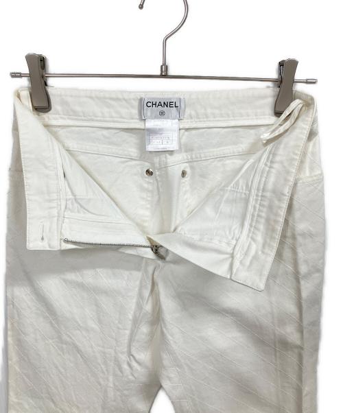 CHANEL（シャネル）CHANEL (シャネル) マトラッセパンツ ホワイト サイズ:36の古着・服飾アイテム