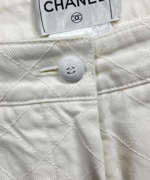 CHANEL（シャネル）CHANEL (シャネル) マトラッセパンツ ホワイト サイズ:36の古着・服飾アイテム
