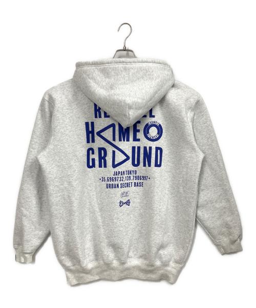 EXAMPLE（エグザンプル）EXAMPLE (エグザンプル) Red Bull Home Ground 2023 × EXAMPLE ZIP HOODIE / ジップパーカー グレー サイズ:XXLの古着・服飾アイテム