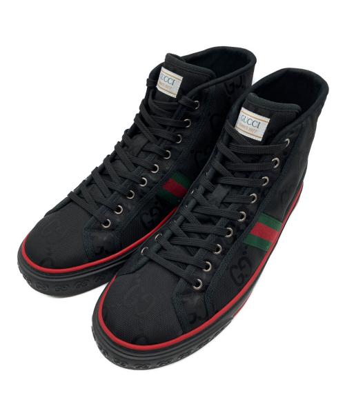 GUCCI（グッチ）GUCCI (グッチ) Off The Grid / ハイカットスニーカー ブラック サイズ:11の古着・服飾アイテム