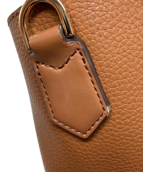 MICHAEL KORS（マイケルコース）MICHAEL KORS (マイケルコース) トートバッグ ホワイト×ブラウンの古着・服飾アイテム