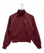 LACOSTEラコステ）の古着「ワイド＆ショートトラックジャケット」｜ボルドー