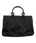 PRADA (プラダ) プラスチックチェーンハンドルトートバッグ ブラック：25000円