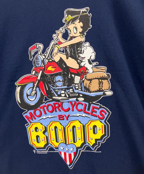 BETTY BOOP（ベティー・ブープ）BETTY BOOP (ベティー・ブープ) プリントT / 半袖カットソー ネイビー サイズ:Lの古着・服飾アイテム