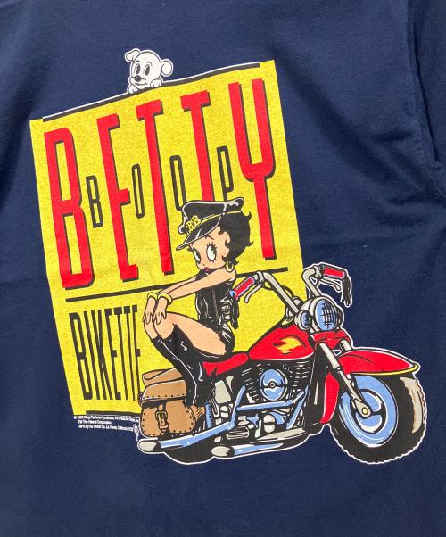 BETTY BOOP（ベティー・ブープ）BETTY BOOP (ベティー・ブープ) プリントT / 半袖カットソー ネイビー サイズ:Lの古着・服飾アイテム