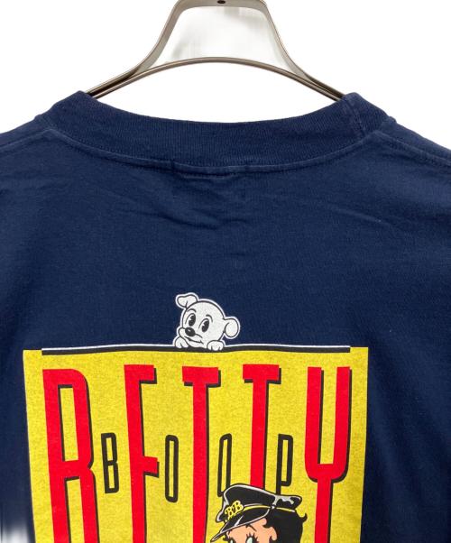 BETTY BOOP（ベティー・ブープ）BETTY BOOP (ベティー・ブープ) プリントT / 半袖カットソー ネイビー サイズ:Lの古着・服飾アイテム