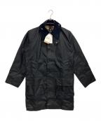 Barbourバブアー）の古着「BORDER WAXED COTTON / ワックスコットンコート」｜ネイビー