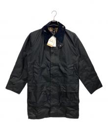 Barbour（バブアー）の古着「BORDER WAXED COTTON / ワックスコットンコート」｜ネイビー
