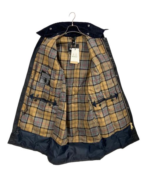 Barbour（バブアー）Barbour (バブアー) BORDER WAXED COTTON / ワックスコットンコート ネイビー サイズ:34の古着・服飾アイテム