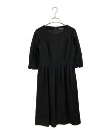 LANVIN NOIR（ランバン ノワール）の古着「フォーマルワンピース」｜ブラック