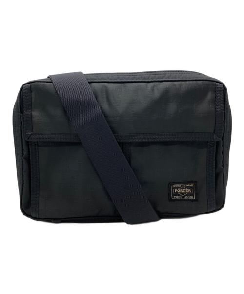 PORTER（ポーター）PORTER (ポーター) BLACK PATTERN / ショルダーバッグ ブラックの古着・服飾アイテム