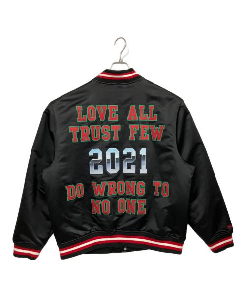 SUPREME（シュプリーム）SUPREME (シュプリーム) MITCHELL & NESS (ミッチェルアンドネス) Satin Varsity Jacket ブラック サイズ:XLの古着・服飾アイテム
