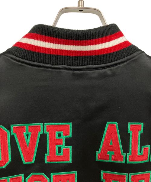 SUPREME（シュプリーム）SUPREME (シュプリーム) MITCHELL & NESS (ミッチェルアンドネス) Satin Varsity Jacket ブラック サイズ:XLの古着・服飾アイテム