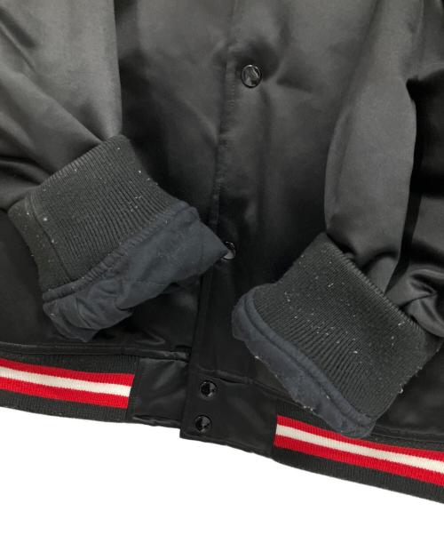 SUPREME（シュプリーム）SUPREME (シュプリーム) MITCHELL & NESS (ミッチェルアンドネス) Satin Varsity Jacket ブラック サイズ:XLの古着・服飾アイテム