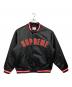 SUPREME（シュプリーム）の古着「Satin Varsity Jacket」｜ブラック
