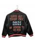 SUPREME (シュプリーム) MITCHELL & NESS (ミッチェルアンドネス) Satin Varsity Jacket ブラック サイズ:XL：25000円