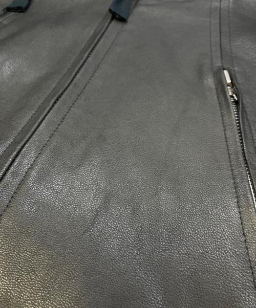 Schott（ショット）Schott (ショット) nano・universe別注 レザー フードパーカー ブラック サイズ:Lの古着・服飾アイテム