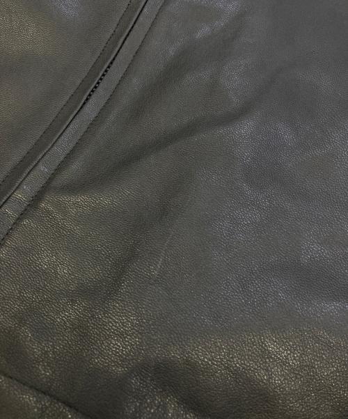 Schott（ショット）Schott (ショット) nano・universe別注 レザー フードパーカー ブラック サイズ:Lの古着・服飾アイテム