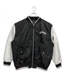 CRONOS（クロノス）の古着「BLACKLETTER MA-1 JACKET」｜ブラック