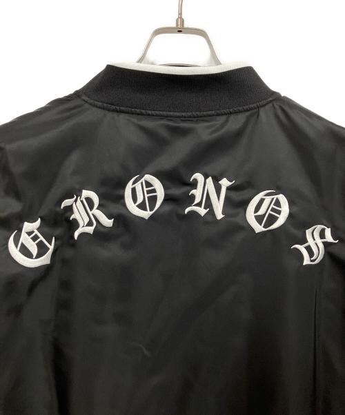 CRONOS（クロノス）CRONOS (クロノス) BLACKLETTER MA-1 JACKET ブラック サイズ:40の古着・服飾アイテム