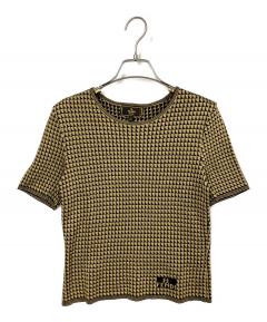 中古・古着通販】FENDI (フェンディ) パイル地ズッカ柄ワンピース