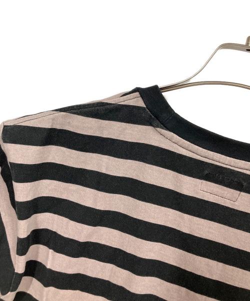 SUPREME（シュプリーム）SUPREME (シュプリーム) Reverse Stripe S/S Top / 半袖カットソー ベージュ サイズ:Lの古着・服飾アイテム