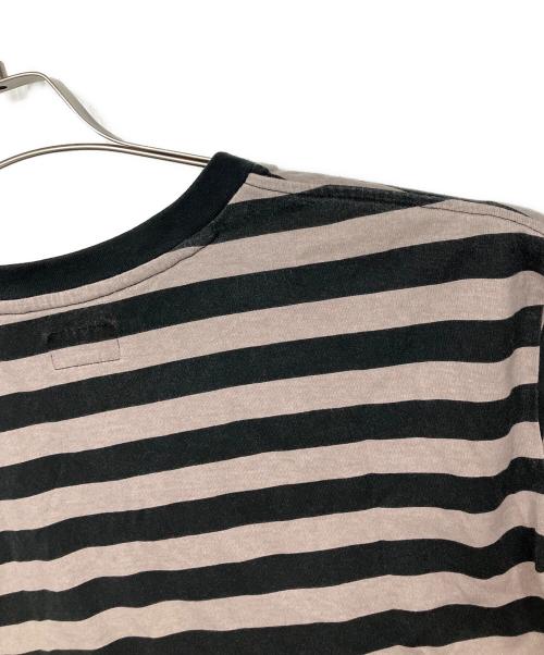 SUPREME（シュプリーム）SUPREME (シュプリーム) Reverse Stripe S/S Top / 半袖カットソー ベージュ サイズ:Lの古着・服飾アイテム