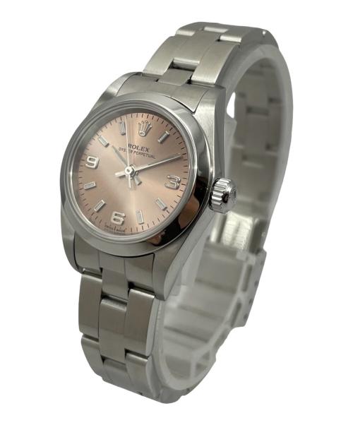 ROLEX（ロレックス）ROLEX (ロレックス) オイスター パーペチュアル 24 レディ Ref.76080 OYSTER PERPETUAL LADY Ref.76080 ピンク文字盤 ピンク文字盤 サイズ:24.0mm/15.5cmの古着・服飾アイテム