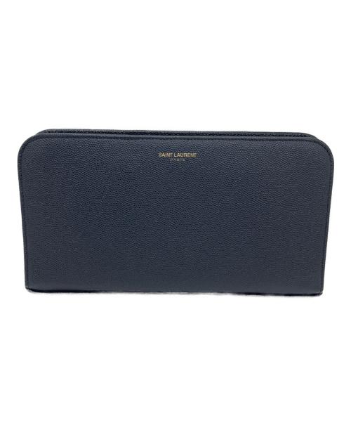Saint Laurent Paris（サンローランパリ）Saint Laurent Paris (サンローランパリ) 長財布 ネイビーの古着・服飾アイテム