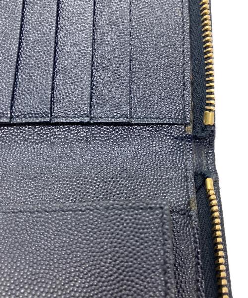 Saint Laurent Paris（サンローランパリ）Saint Laurent Paris (サンローランパリ) 長財布 ネイビーの古着・服飾アイテム