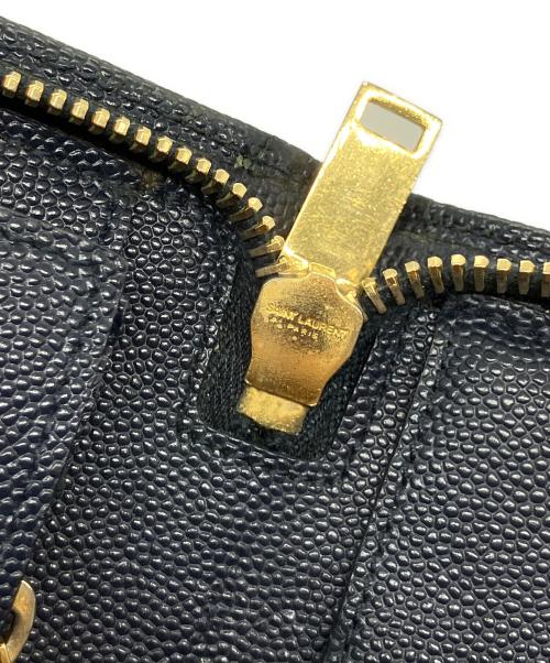 Saint Laurent Paris（サンローランパリ）Saint Laurent Paris (サンローランパリ) 長財布 ネイビーの古着・服飾アイテム