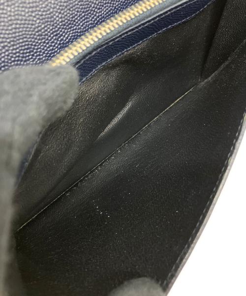 Saint Laurent Paris（サンローランパリ）Saint Laurent Paris (サンローランパリ) 長財布 ネイビーの古着・服飾アイテム