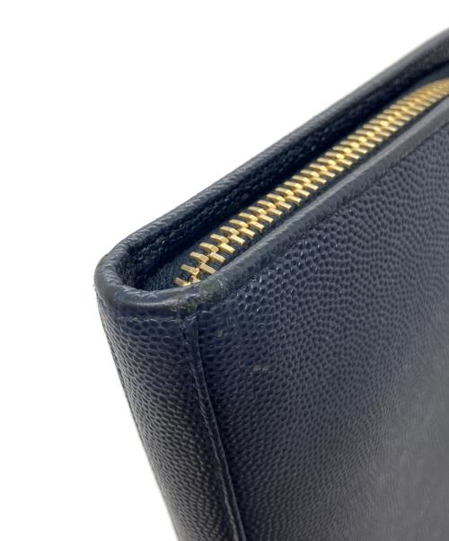 Saint Laurent Paris（サンローランパリ）Saint Laurent Paris (サンローランパリ) 長財布 ネイビーの古着・服飾アイテム