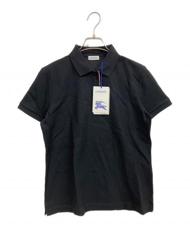 中古・古着通販】BURBERRY (バーバリー) ジップポロシャツ ブラック