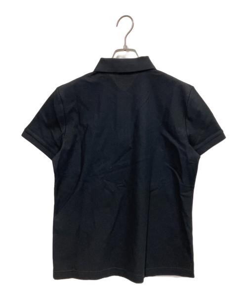 BURBERRY（バーバリー）BURBERRY (バーバリー) ジップポロシャツ ブラック サイズ:Mの古着・服飾アイテム