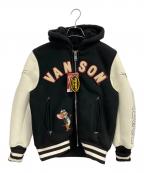 VANSON×トムとジェリーバンソン×トムトジェリー）の古着「ボンディング スタジャン」｜ブラック