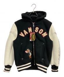 VANSON×トムとジェリー（バンソン×トムトジェリー）の古着「ボンディング スタジャン」｜ブラック