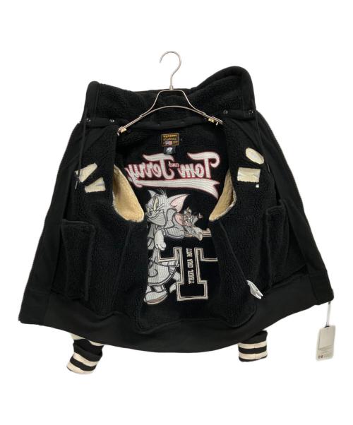 VANSON（バンソン）VANSON (バンソン) トムとジェリー (トムトジェリー) ボンディング スタジャン ブラック サイズ:Sの古着・服飾アイテム