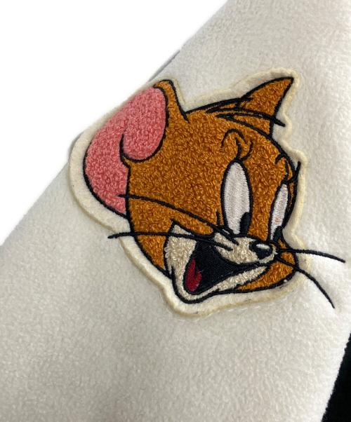 VANSON（バンソン）VANSON (バンソン) トムとジェリー (トムトジェリー) ボンディング スタジャン ブラック サイズ:Sの古着・服飾アイテム
