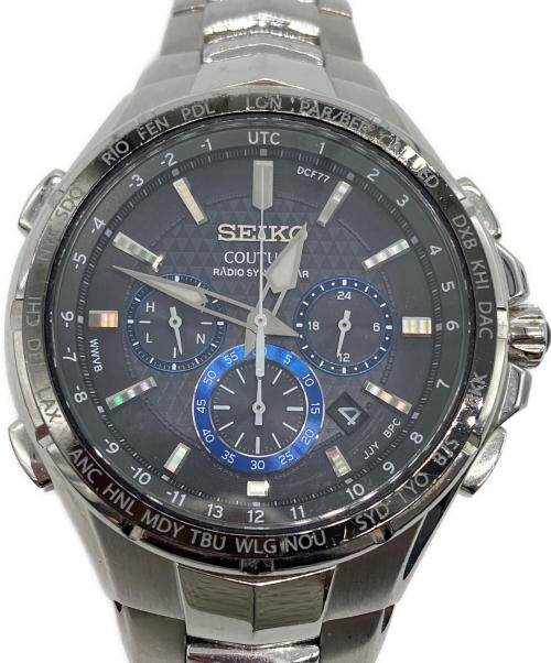 SEIKO（セイコー）SEIKO (セイコー) クロノグラフ　 ソーラー　腕時計 ブラックの古着・服飾アイテム