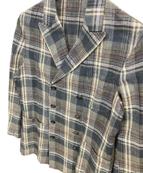 THE GIGI（ザ・ジジ）THE GIGI (ザ・ジジ) ダブルジャケット ベージュ×ネイビー サイズ:tg.46の古着・服飾アイテム