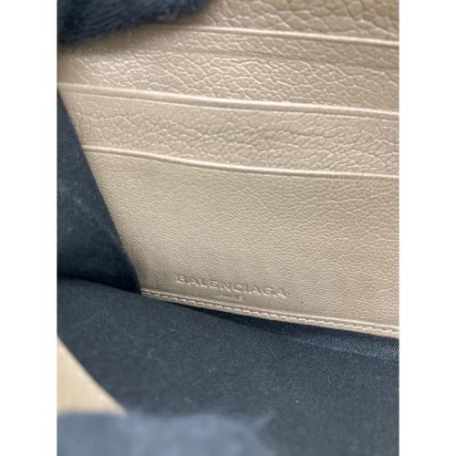 BALENCIAGA（バレンシアガ）BALENCIAGA (バレンシアガ) コンチネンタル クラシック　メタリック　エッジ長財布 ベージュの古着・服飾アイテム