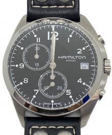 HAMILTON（ハミルトン）の古着「HAMILTON　カーキパイロット　腕時計」｜ブラック