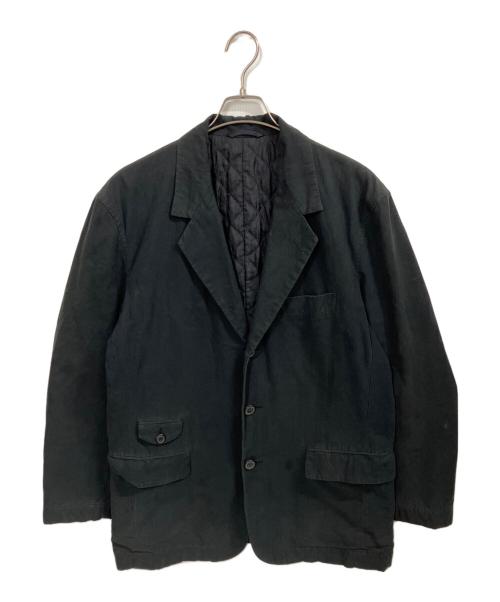 ISSEY MIYAKE（イッセイミヤケ）ISSEY MIYAKE (イッセイミヤケ) コットンテーラードジャケット ブラック サイズ:Mの古着・服飾アイテム