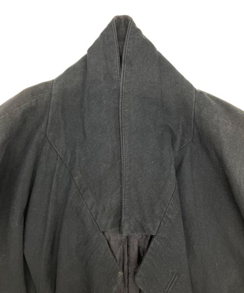 ISSEY MIYAKE（イッセイミヤケ）ISSEY MIYAKE (イッセイミヤケ) コットンテーラードジャケット ブラック サイズ:Mの古着・服飾アイテム