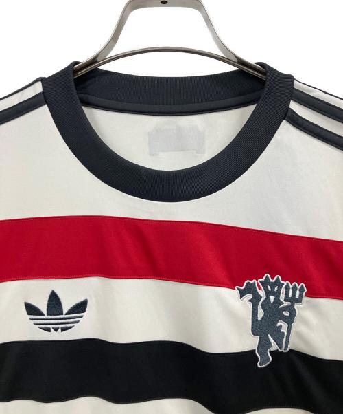adidas（アディダス）adidas (アディダス) マンチェスター・ユナイテッド 24/25 サードユニフォーム / ゲームシャツ ホワイト サイズ:Lの古着・服飾アイテム