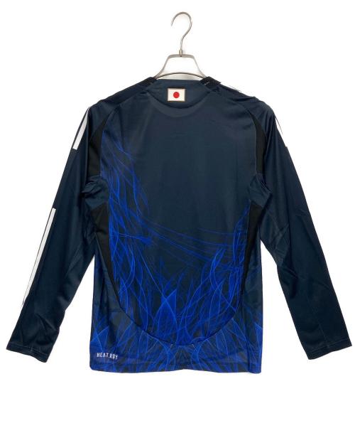 adidas（アディダス）adidas (アディダス) 日本代表 2024 ホーム オーセンティック 長袖ユニフォーム / ゲームシャツ ネイビー サイズ:M 未使用品の古着・服飾アイテム